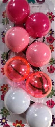 jumbo pink hair ballies