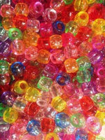 240pk Multi Color Translucent Hair Beads