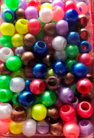 medium chubby bright hair beads