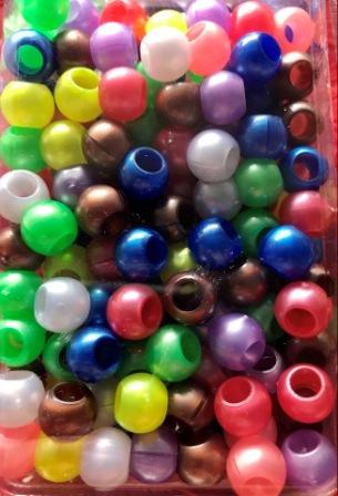 medium chubby bright hair beads