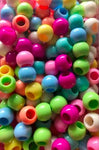 medium chubby pastel hair beads