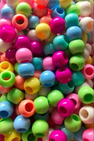medium chubby pastel hair beads