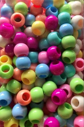 Assorted color bow beads back in stock at www.TwistBraidSnap.com