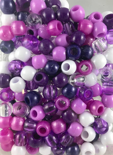 Medium Shades of Purple Hair Beads