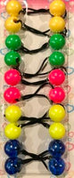 neon assorted color hair ballies