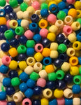 200PK Medium Pastel Hair Beads