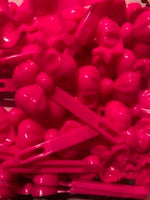 Pink Bow Barrettes