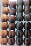Shades of Brown wooden hair beads