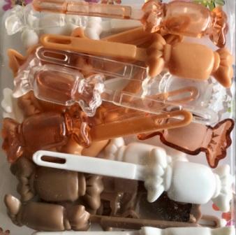 Shades of Brown Candy Barrettes