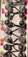 Silver and Silver Glitter Ballies