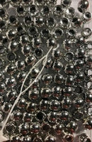 Silver medium hair beads