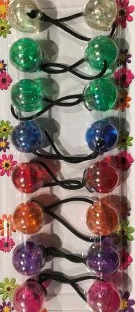 Assorted color translucent hair knockers