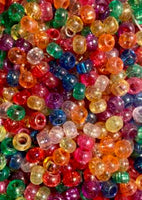 Translucent with sheen hair bead